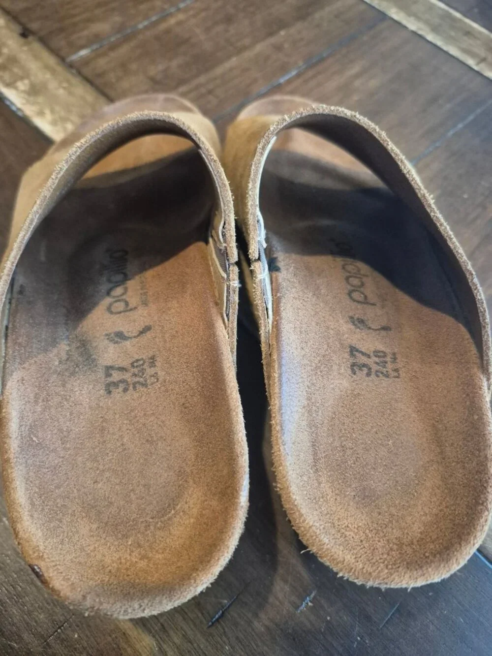 Papillio Brown Suede Open-Toe Wedge Sandals Size 37 EU, 6-6.5 US - Picture 5 of 5